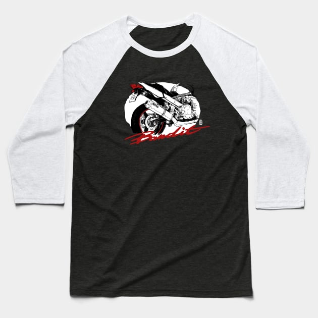 Suzuki Bandit Baseball T-Shirt by Habuza